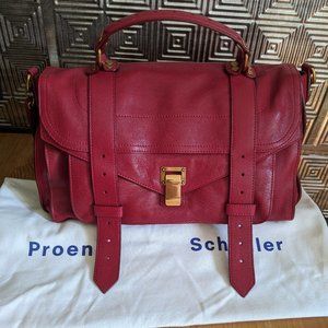 Proenza Schouler crimson PS1 medium satchel